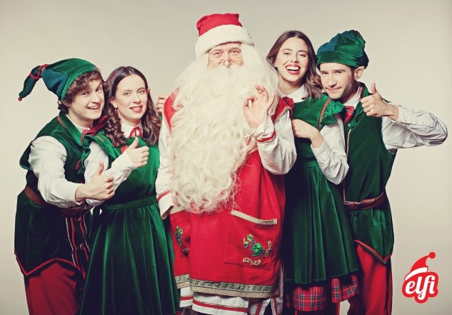 święty mikołaj z elfami